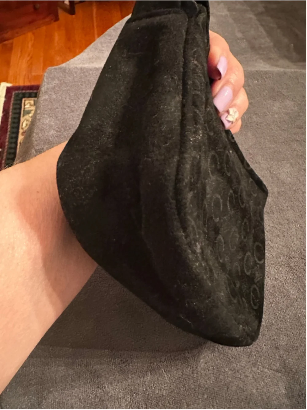 Celine Black Suede Mini Bag